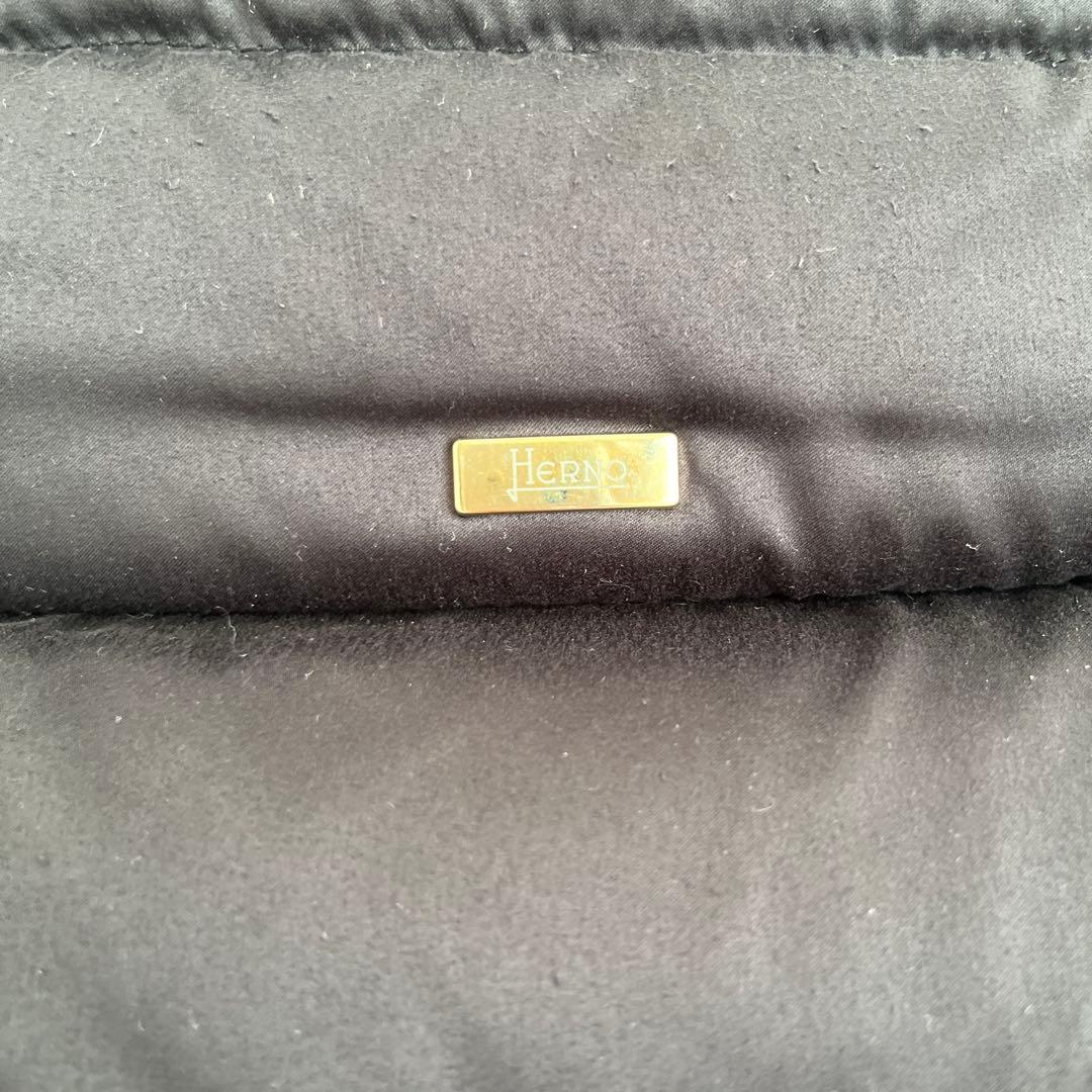 Herno ヘルノ　ダウンジャケット　ロング丈　38 ブラック　ミラノ直営店