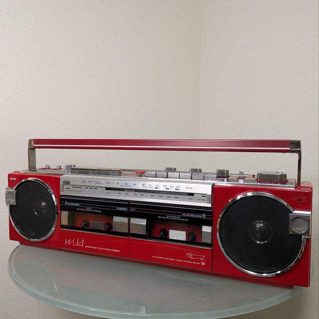 【動作品】SANYO サンヨーWカセットデッキMR-WU4　昭和レトロビンテージ