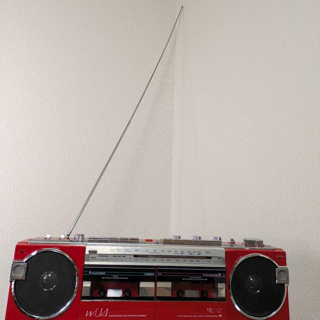 【動作品】SANYO サンヨーWカセットデッキMR-WU4　昭和レトロビンテージ