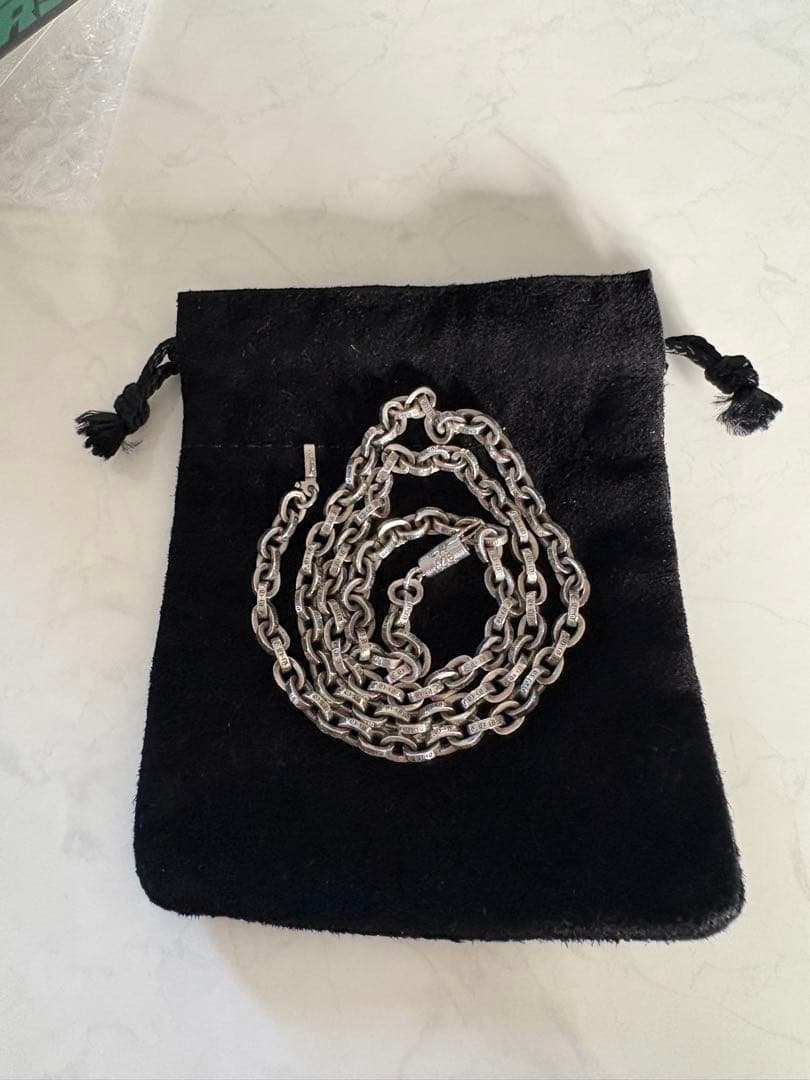 クロムハーツ　ペーパーチェーン　20インチ　付属品完備　インボイス原本