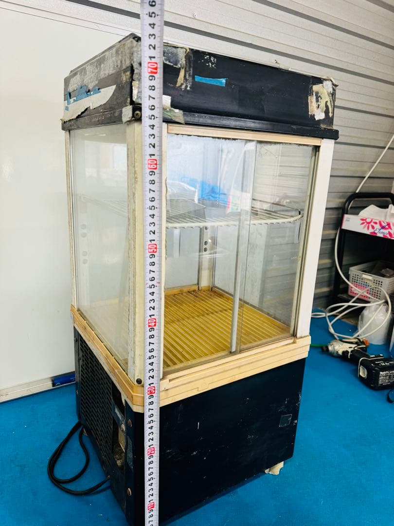 サンデン 冷蔵 ショーケース 冷蔵庫 動作品 ガラス扉 34L 家庭用 業務用