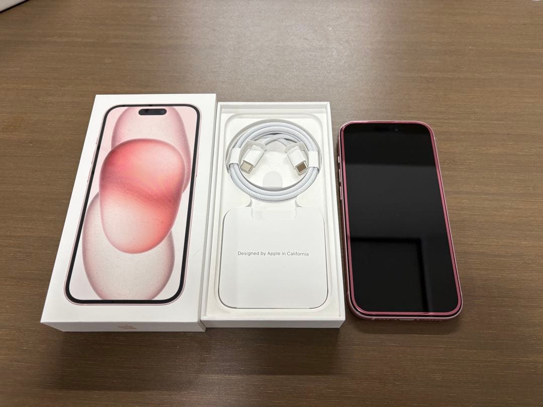 本日限定価格iPhone 15 128gb ピンク　バッテリー88%