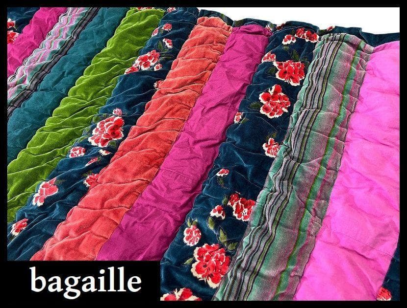専用　フランス バガイユ ハンドメイド パッチワーク リバーシブル マルチカバー