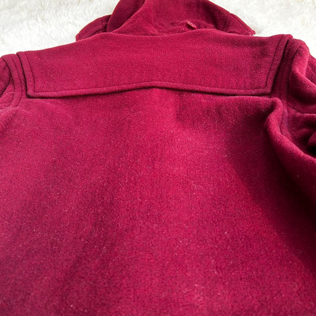 【希少】バーバリーロンドン ダッフルコート 英国製　ノバチェック　ボルドー　L