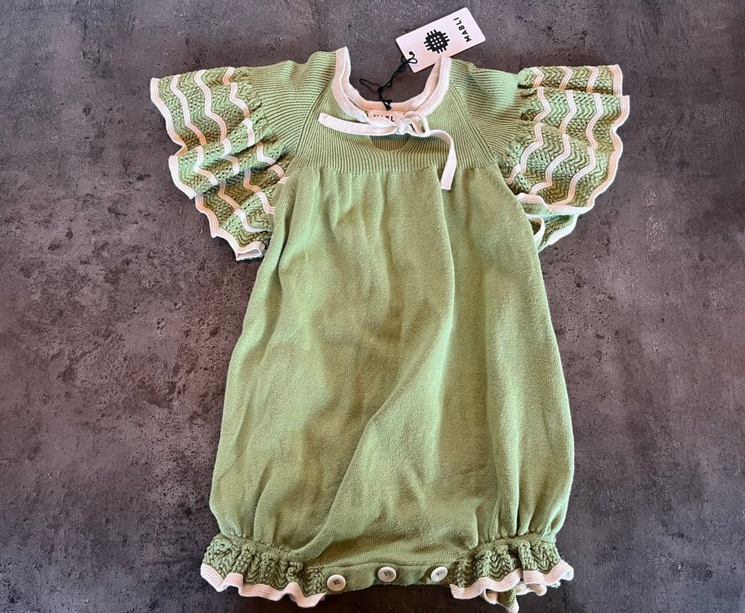 MABLI マブリ ロンパース グリーン 2Y