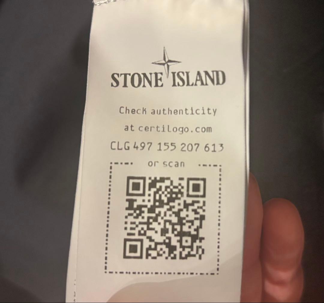 ストーンアイランド　コットンシャツ　シャツジャケット　美品　XL ワッペン