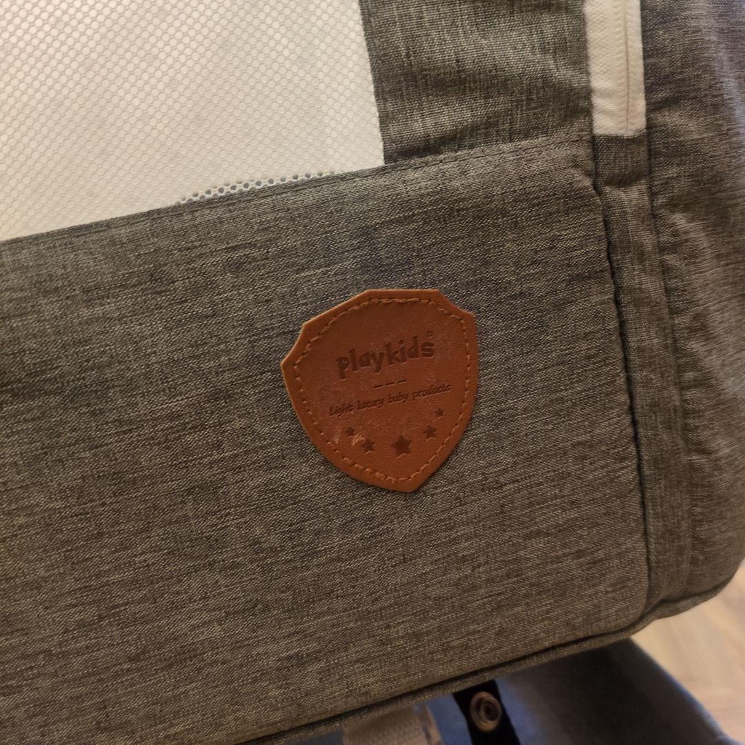 Playkids ベビーベッド グレー