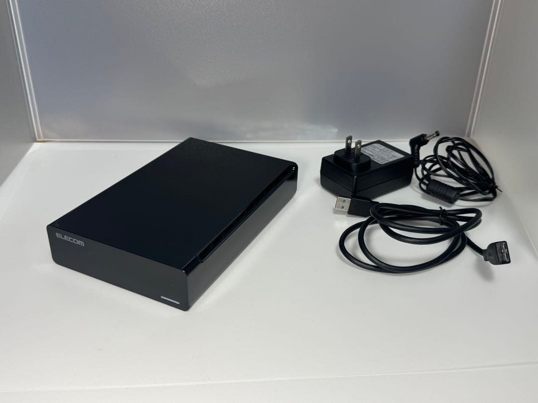 ELECOM 外付けハードディスク 4TB ELD-XEDO40UBK