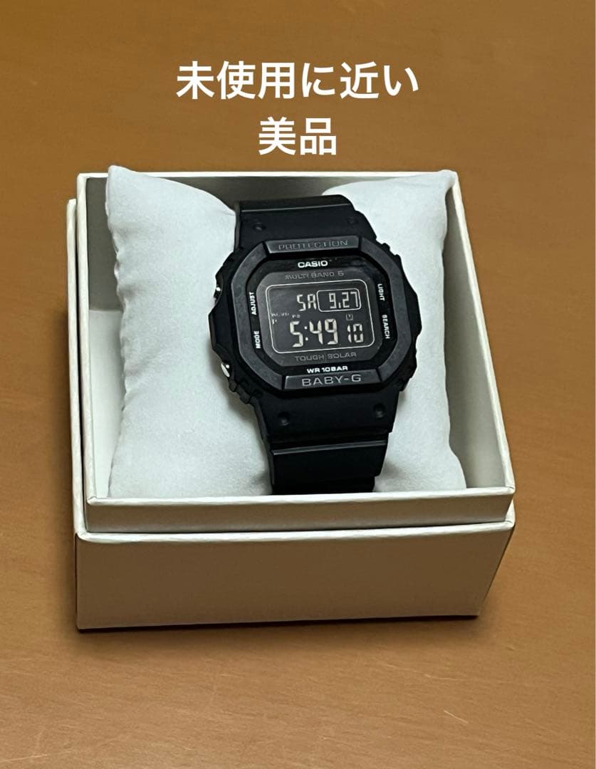 BABY-G ソーラー電波時計　ブラック　箱付き
