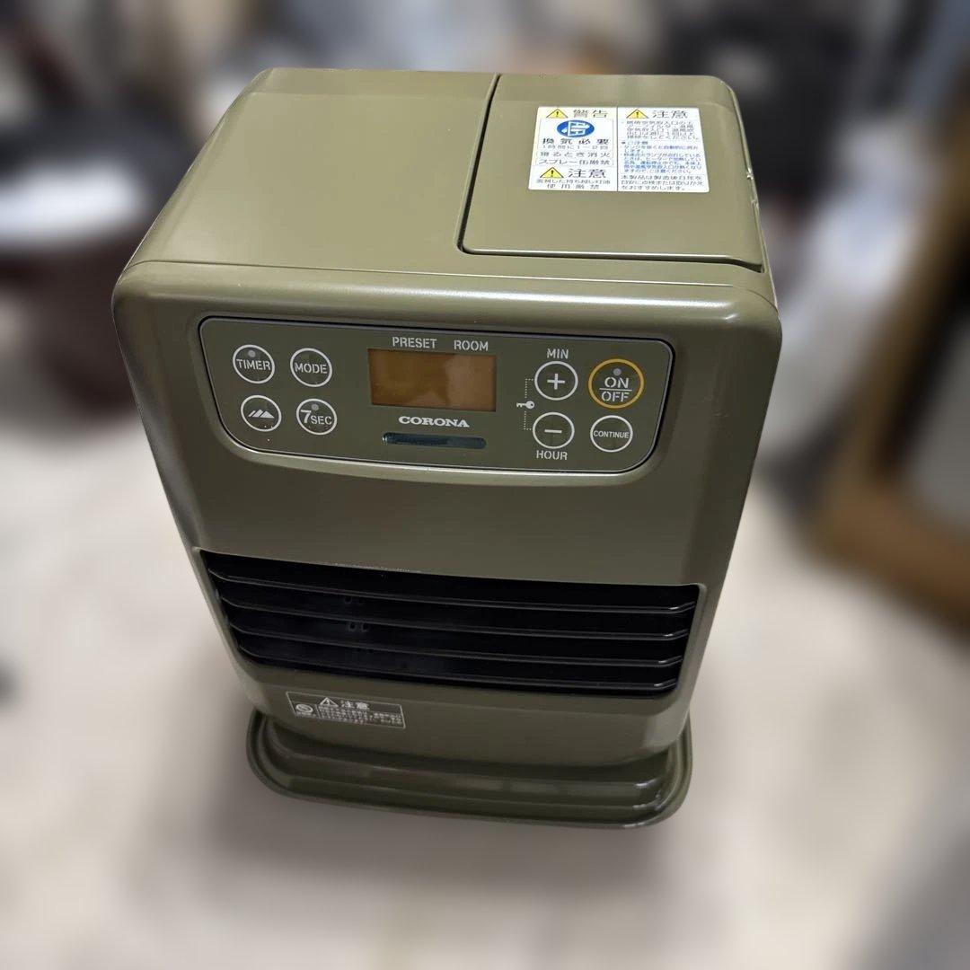 コロナ CORONA FH-CP25Y-G ポータブル電源対応石油ファンヒーター