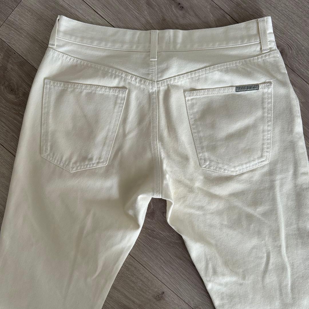 Dolce & Gabbana イタリア製 ストレートデニム ホワイト　46