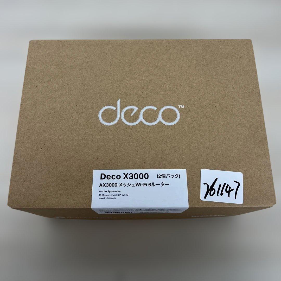 TP-Link ルーター WiFi6 AX3000 Deco X3000 2個