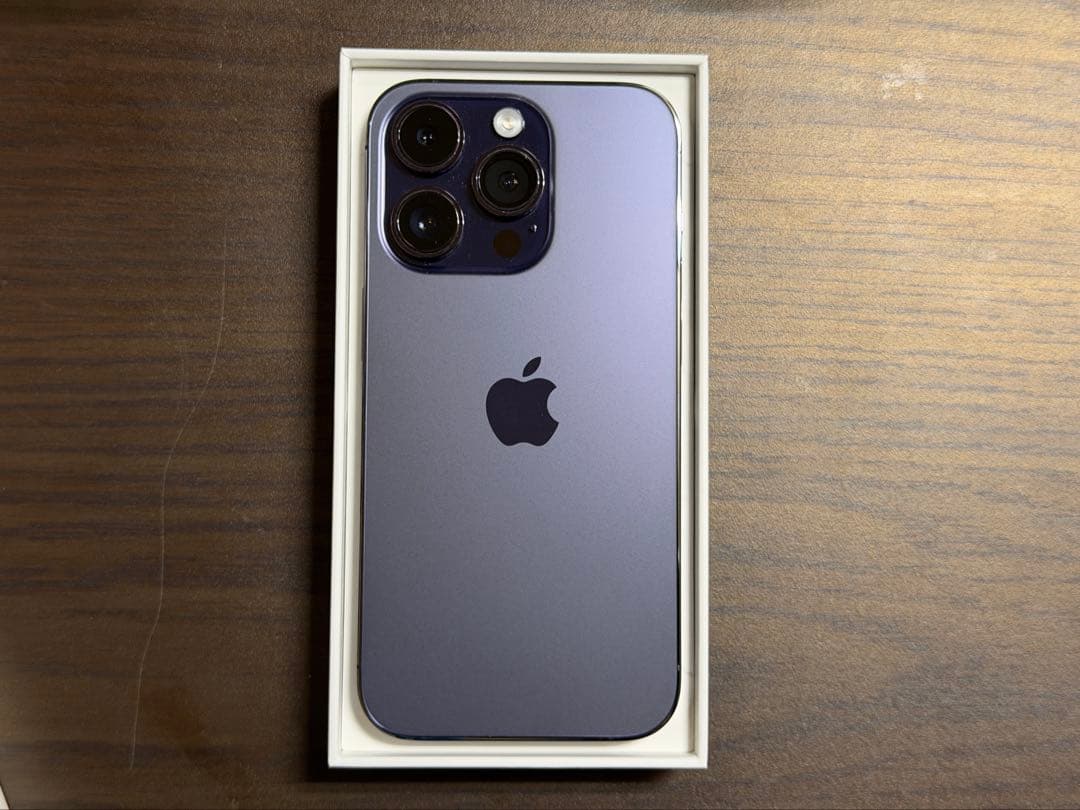 【外観極美品】iPhone 14 Pro 128GB ディープパープル