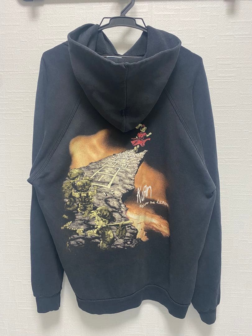 レア 90s Korn follow the leader hoodie XL