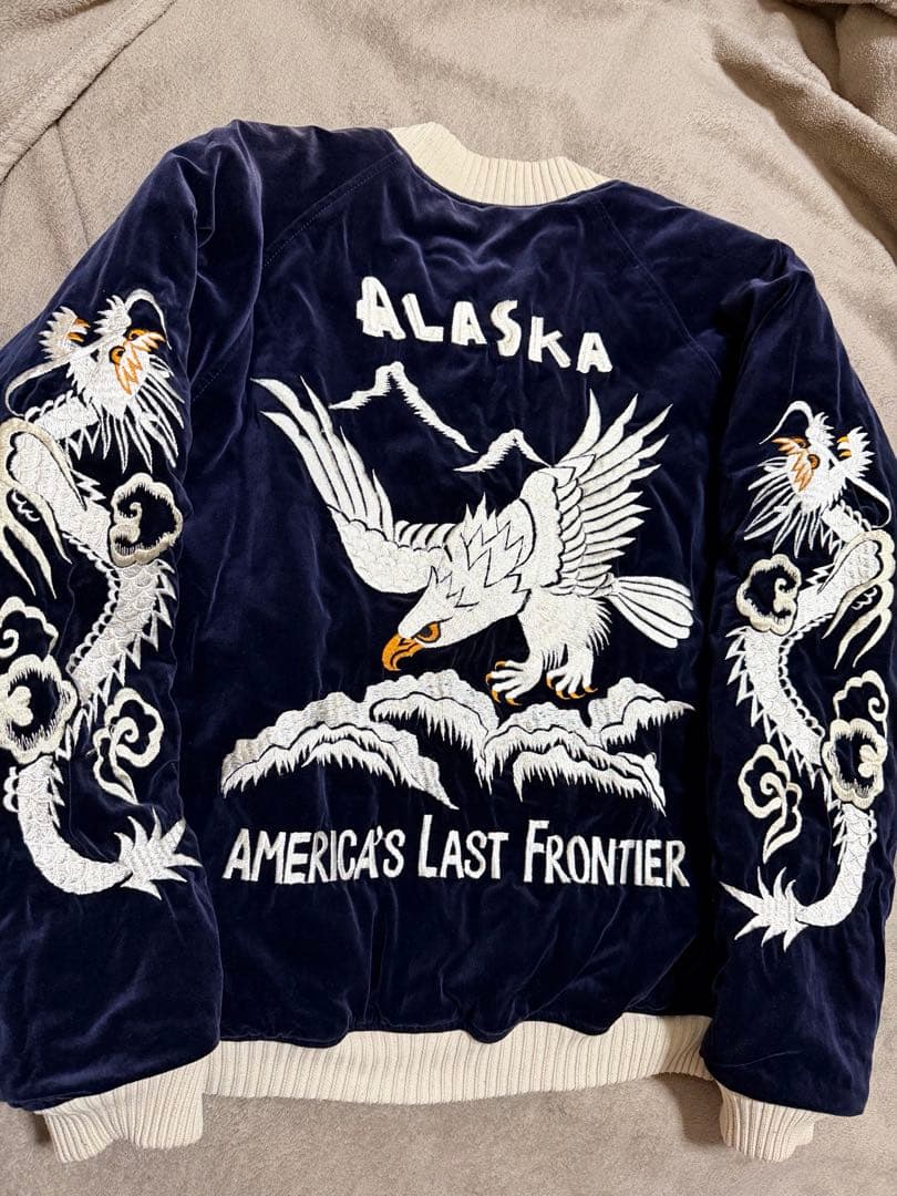 ２面用 日本製 The Flat Head 別珍 スカジャン vintage