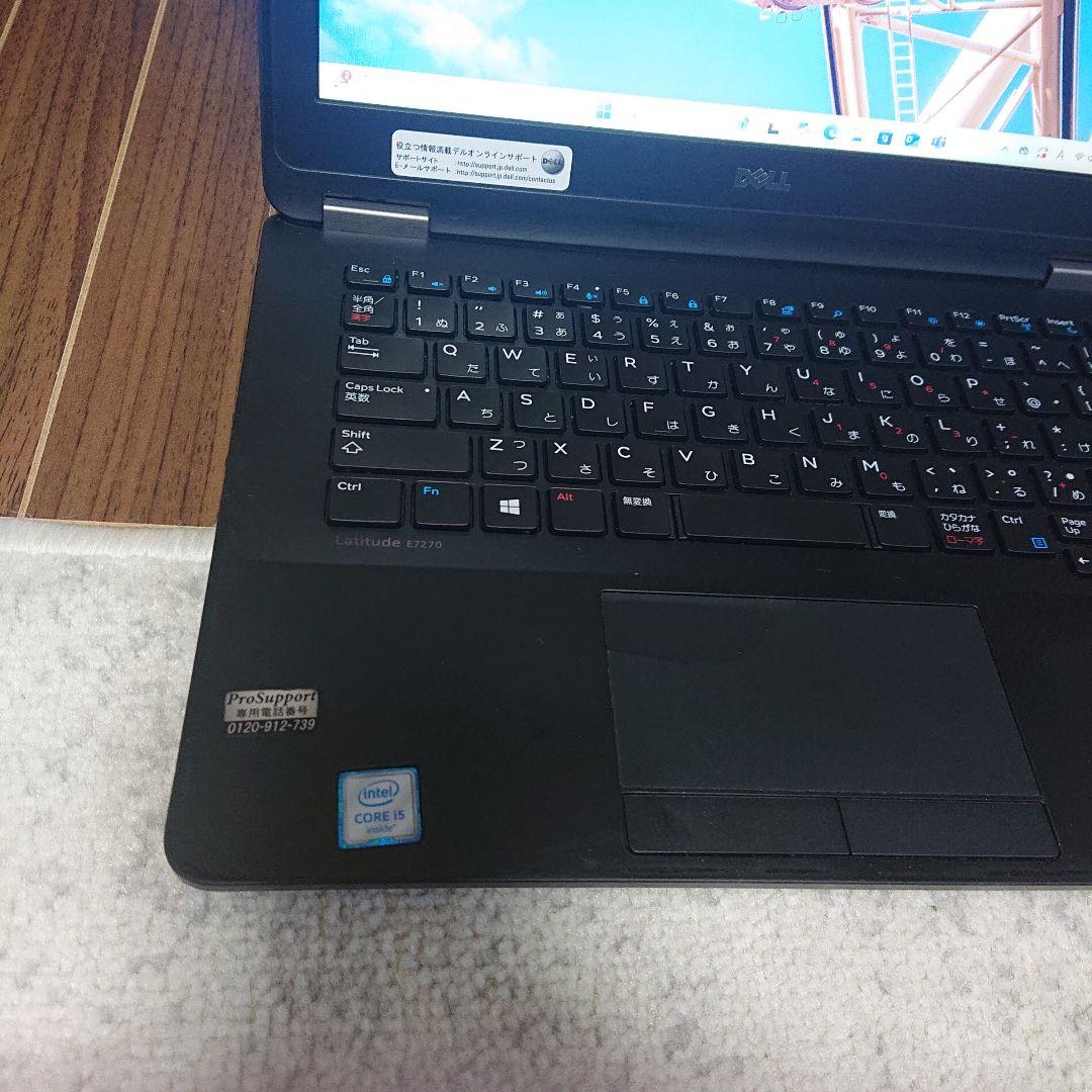 ノートPC 8GBメモリ 128GB SSD ウェブカメラ DELL E7270