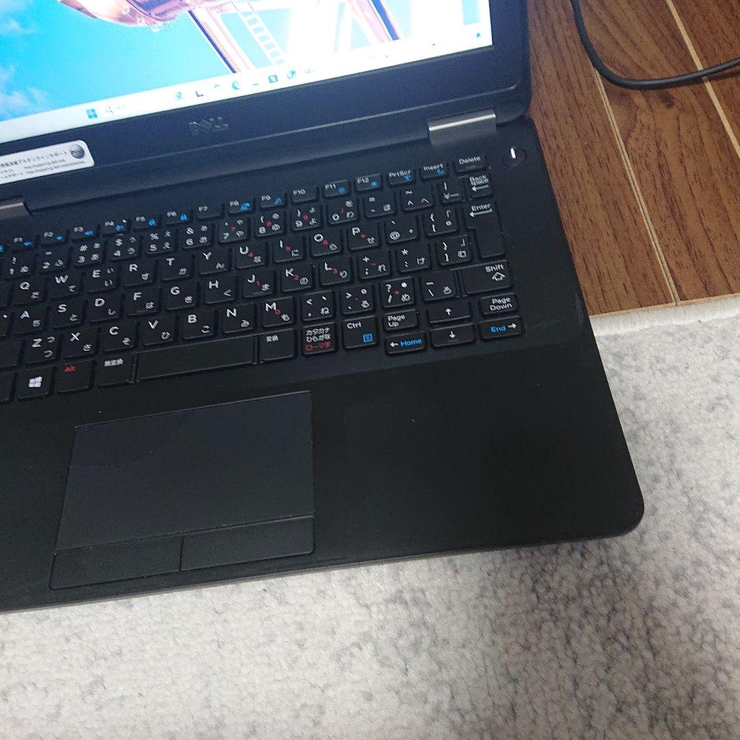 ノートPC 8GBメモリ 128GB SSD ウェブカメラ DELL E7270