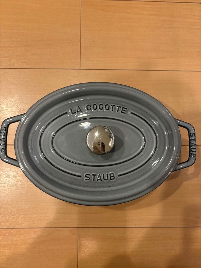 ストウブ ピコ・ココット オーバル 23cm グレー 鋳物ホーロー鍋