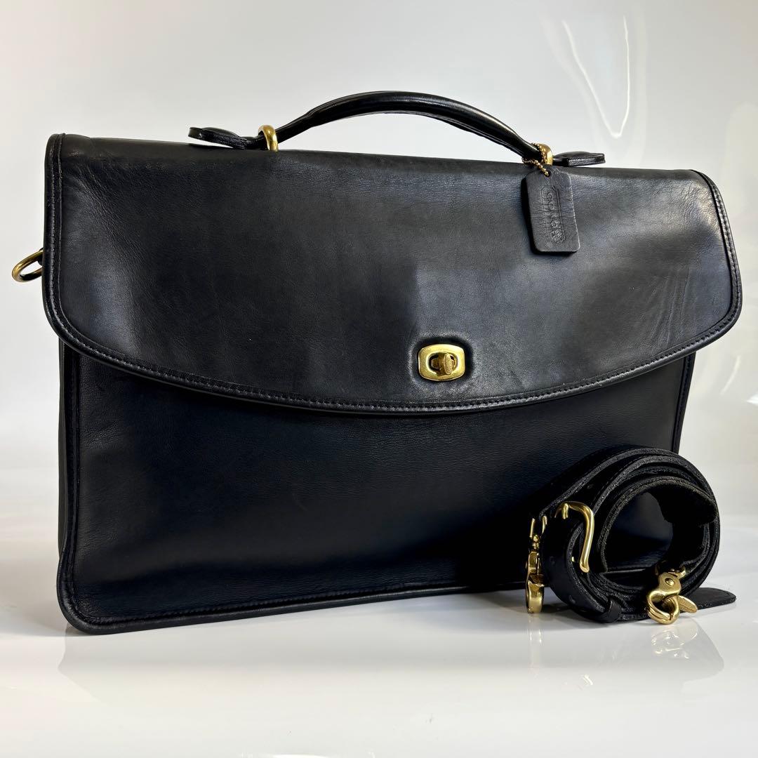 美品 COACH コーチ オールドコーチ レザー 2WAY ビジネスバッグ