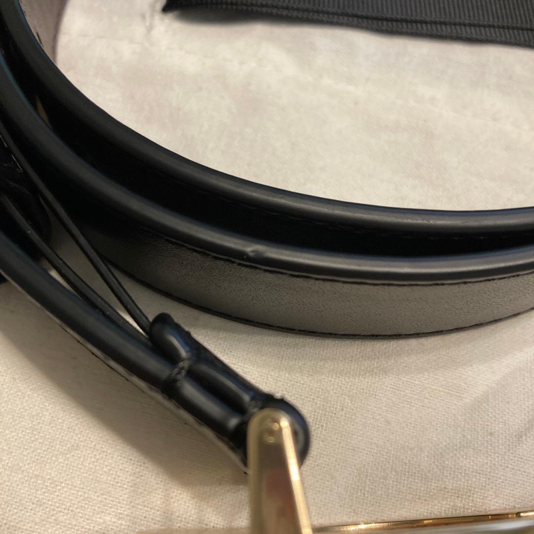 COACH ブラックレザーベルト