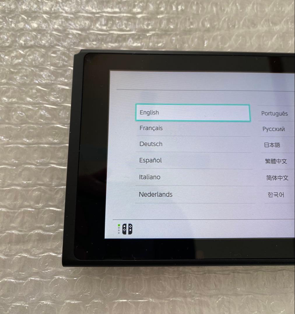 【完品】Nintendo Switch 初期型 ネオンレッド ブルー