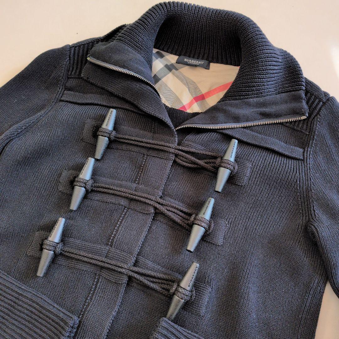 BURBERRY London ネイビー ダッフルコート ニットジャケット