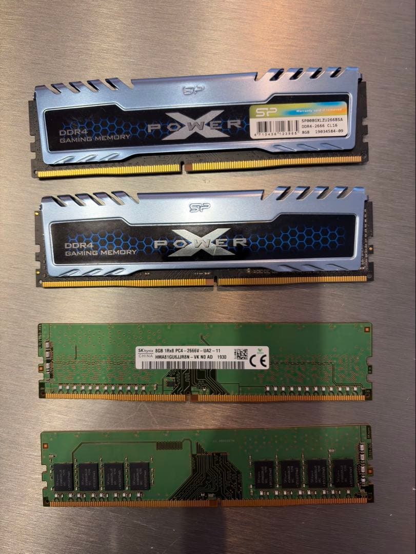 デスクトップPC用メモリ DDR4-2666 8GB×4枚（計32GB）