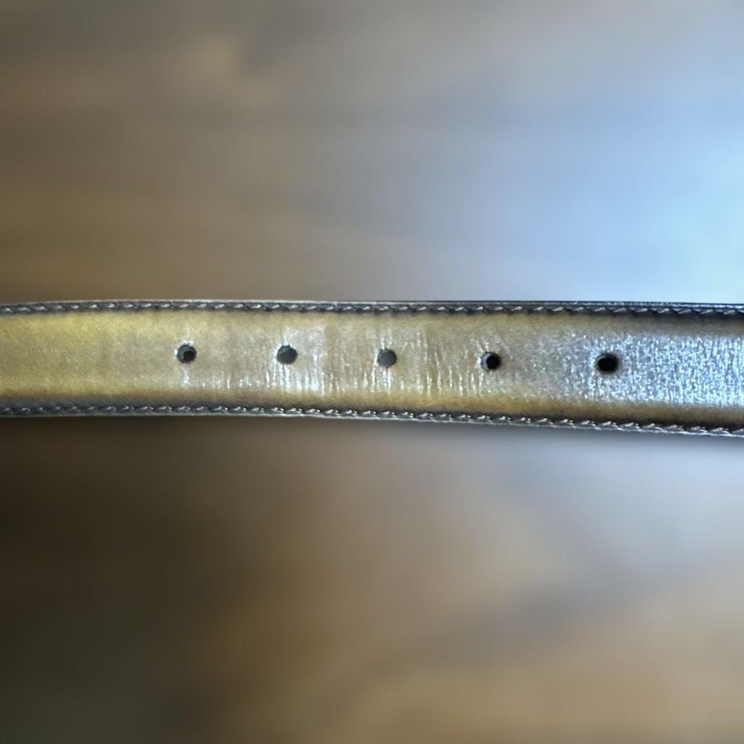 Berluti ダークブラウンレザーベルト