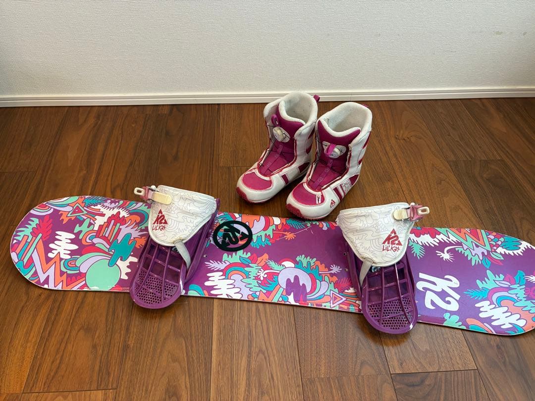 K2 スノーボードセット ピンク/ホワイト