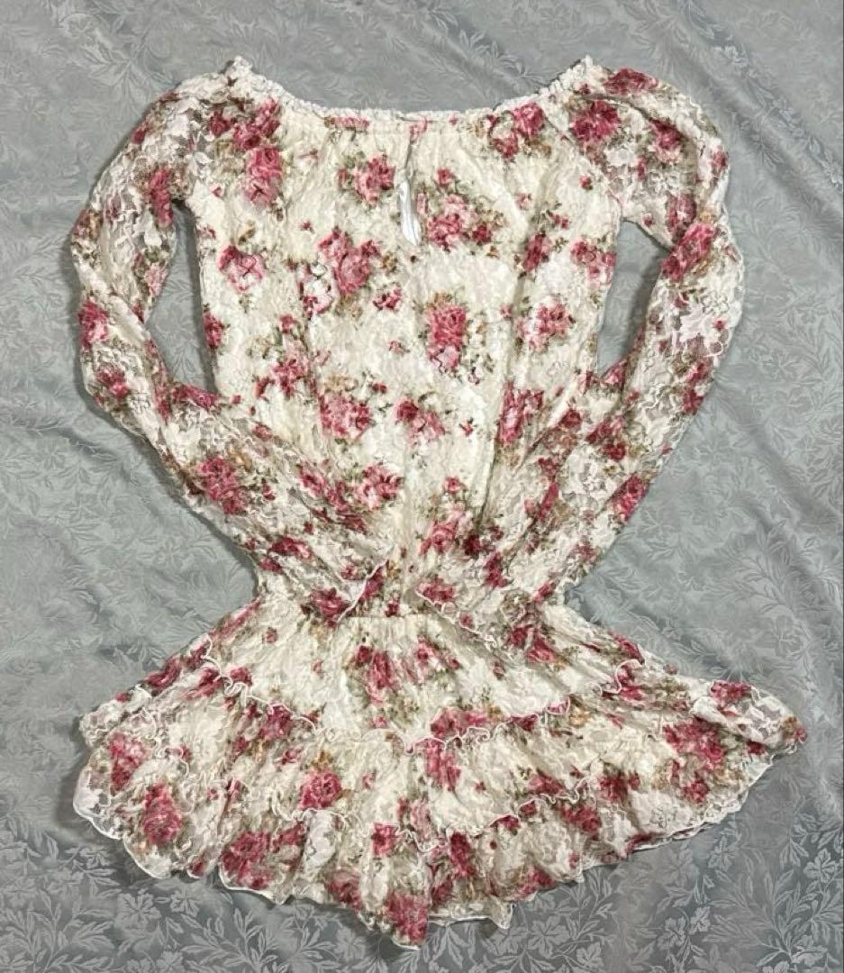 【Rakutao公式アカウント01 】LIZ LISA 花柄 ロンパース