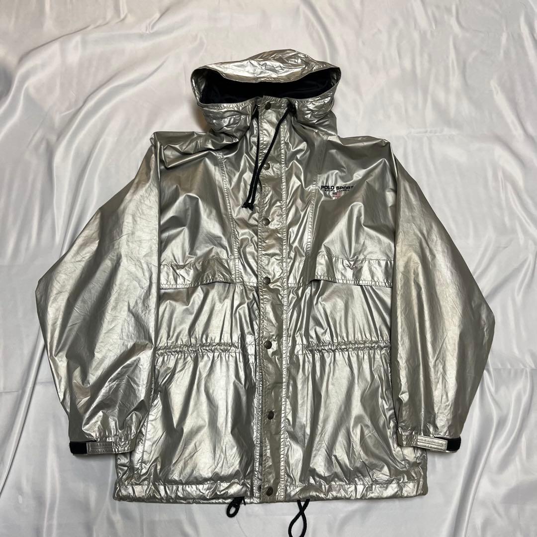 90s polo sport silver jacket シルバージャケット