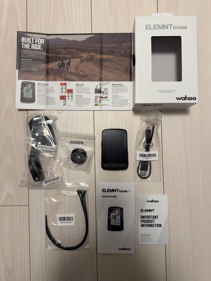 Wahoo ELEMENT ROAM サイクルコンピューター本体（付属品付き）