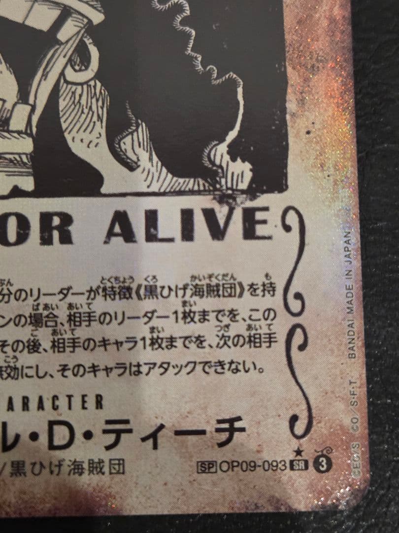 ティーチ　バギー　手配書　SP