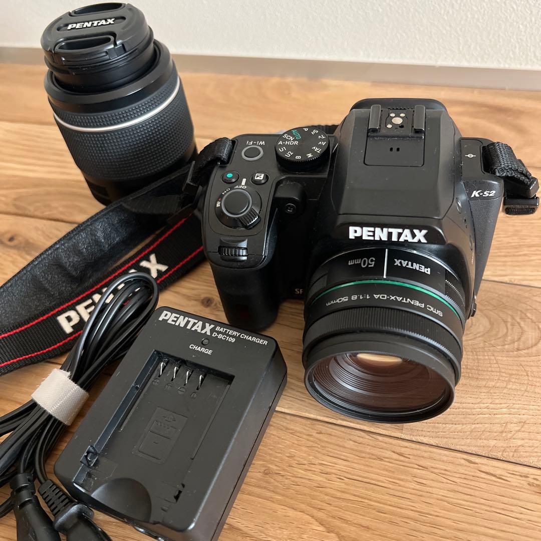 PENTAX K-S2 デジタル一眼レフカメラ 50mmレンズ・ズームレンズ付き
