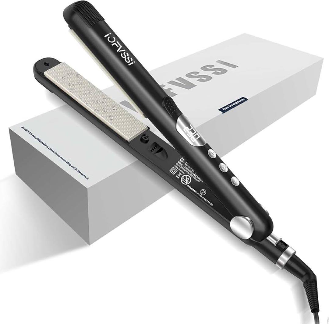 新品 未開封 ヘアアイロン ストレート カール 2way 28mm イナスイオン