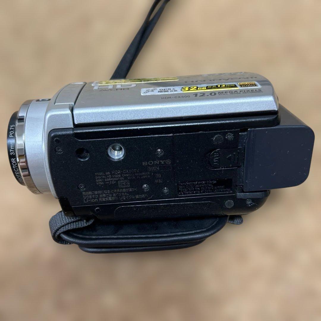 SONY HDR-CX500V ビデオカメラ 本体　説明書　レンズカバー付き