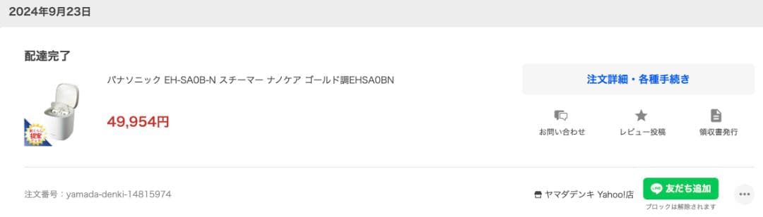 Panasonic EH-SA08 フェイススチーマー