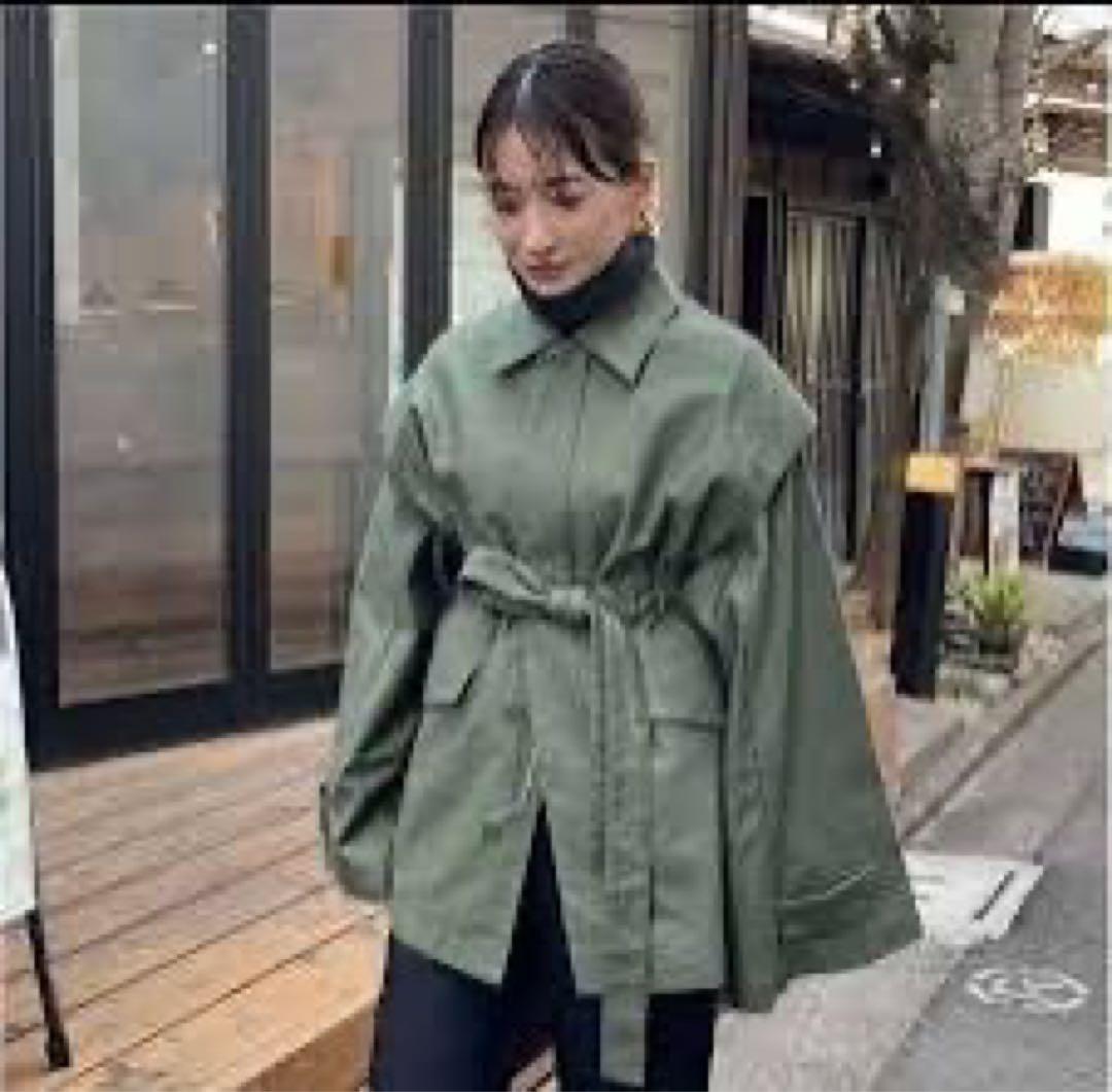 すいか様CLANE 2WAY MILITARY JACKET KHAKI クラネ