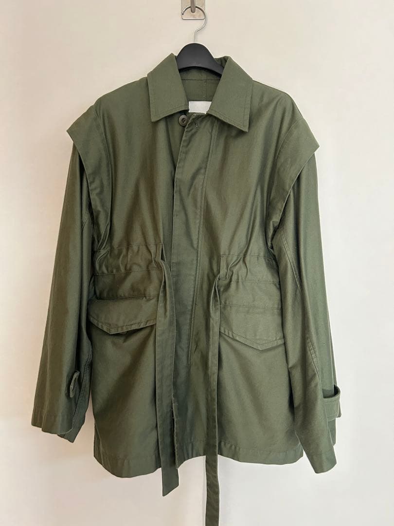 すいか様CLANE 2WAY MILITARY JACKET KHAKI クラネ