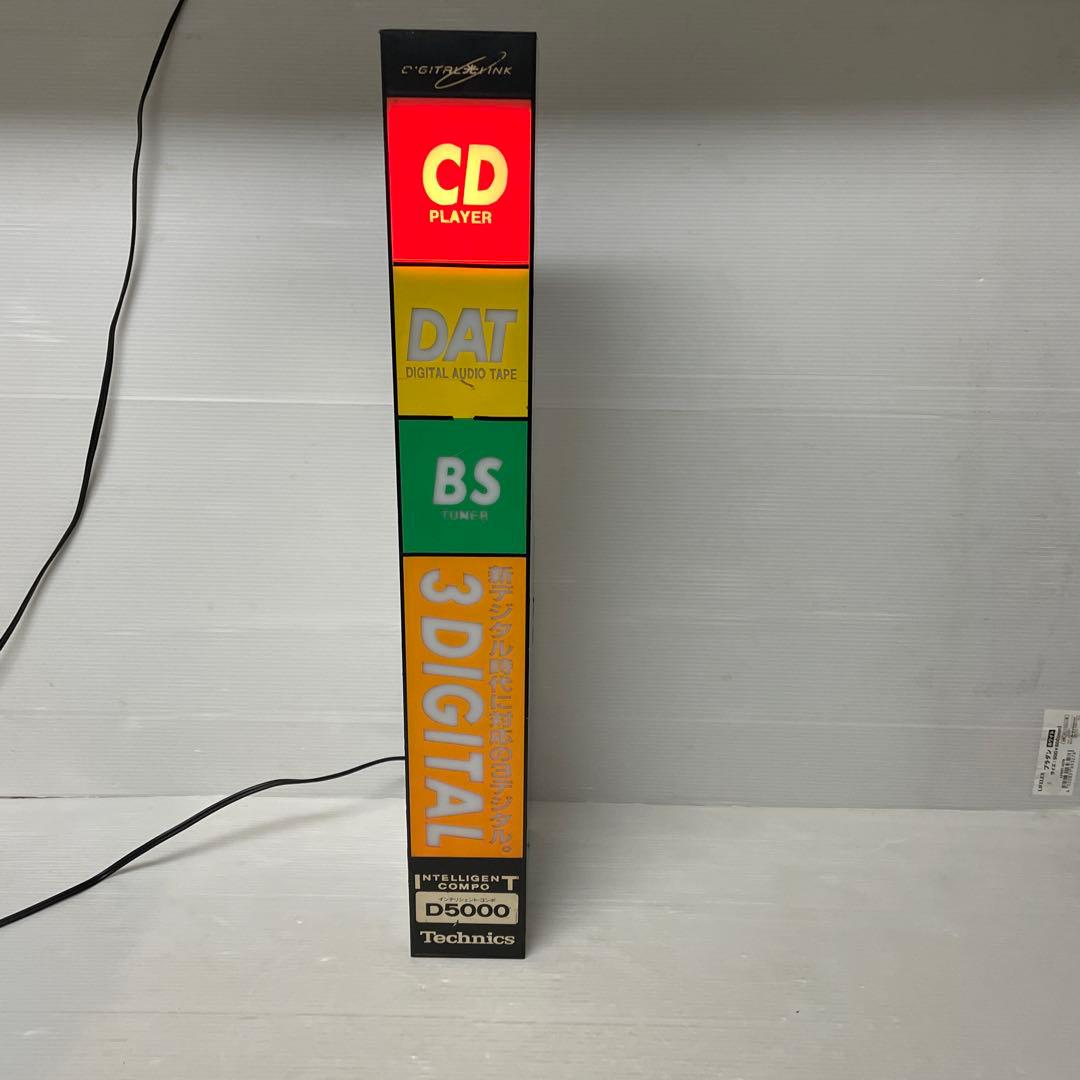 Technics Panasonic商品　　展示用電飾看板　非売品