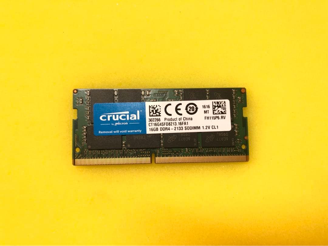 【動作品/テスト済み】Crucial DDR4-2133 16GB