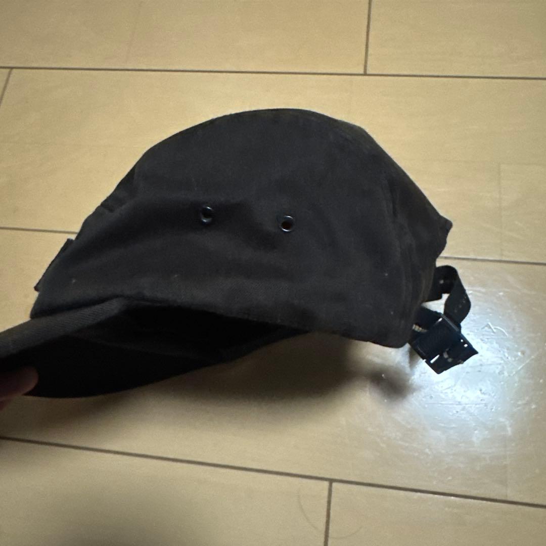Supreme ブラック ベースボールキャップ　USA製