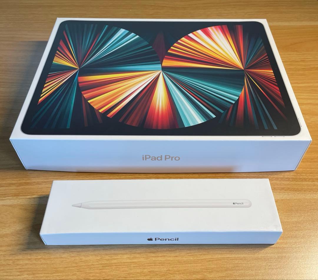 Apple PencilとiPad Pro 256GB 12.9インチ 第5世代