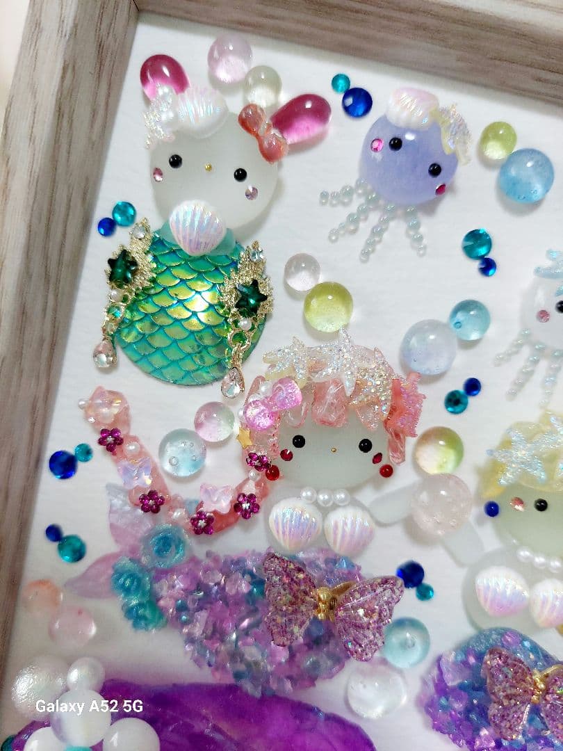 シーグラスアート 海に願いを♪お取り置き中です♪