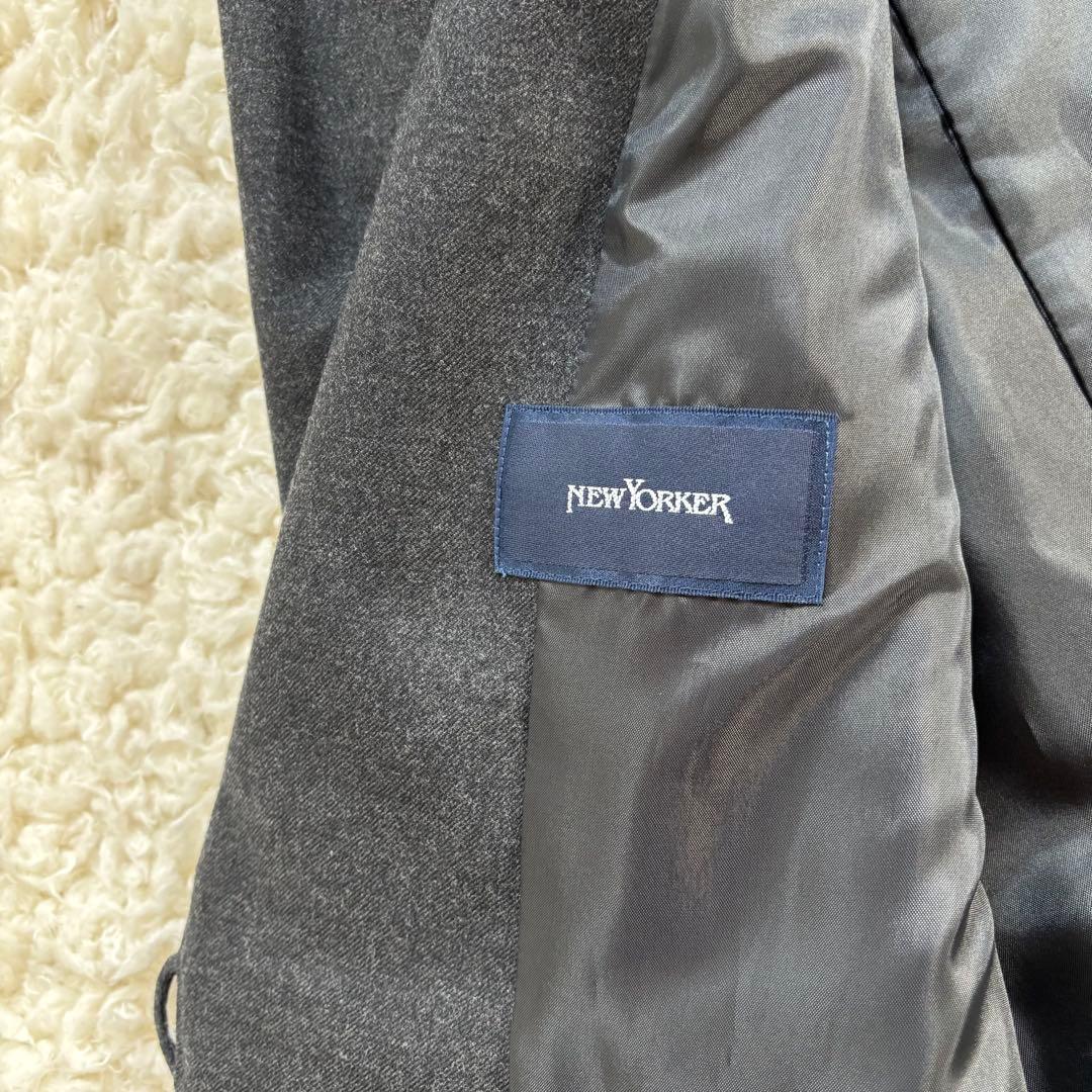 未使用 NEW YORKER スーツ 3点セット 1B グレー サイズ11