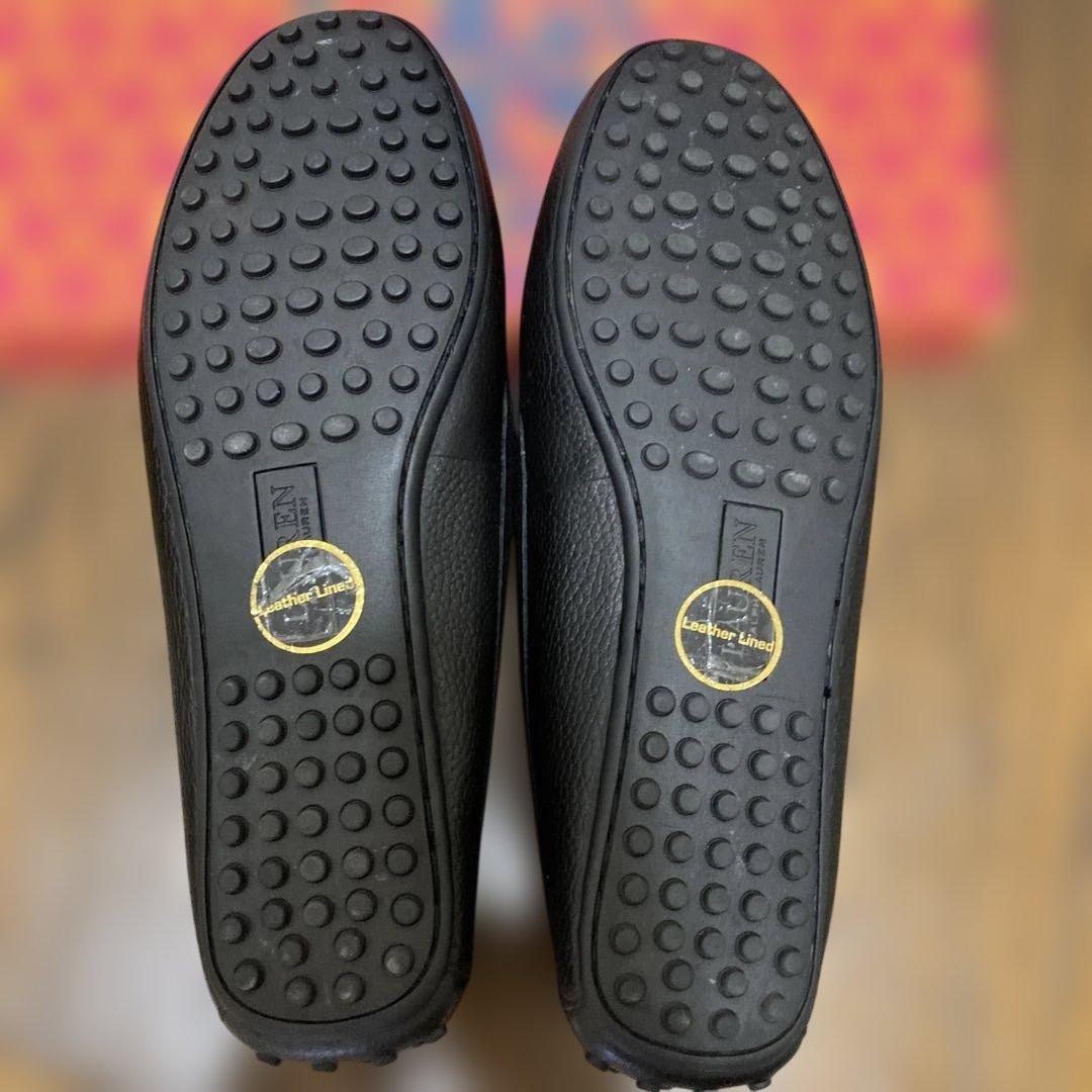 （値下げ）Ralph Laurenブラックレザー ドライビングシュー極美品