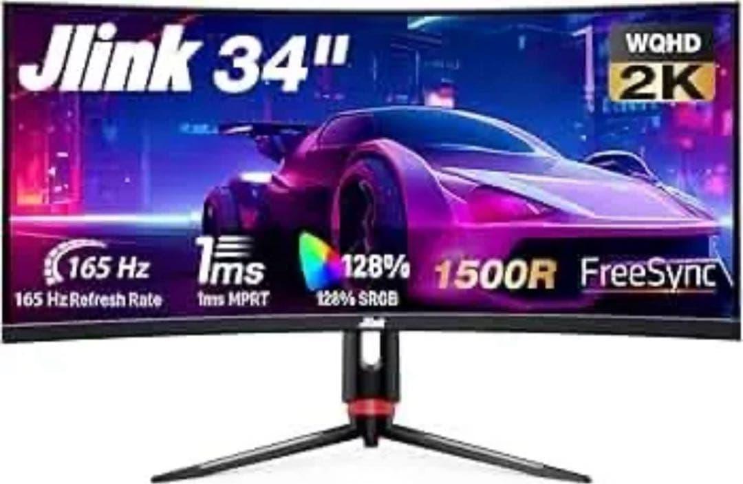 Jlink 34インチ 湾曲 ウルトラワイド　D34QR4K