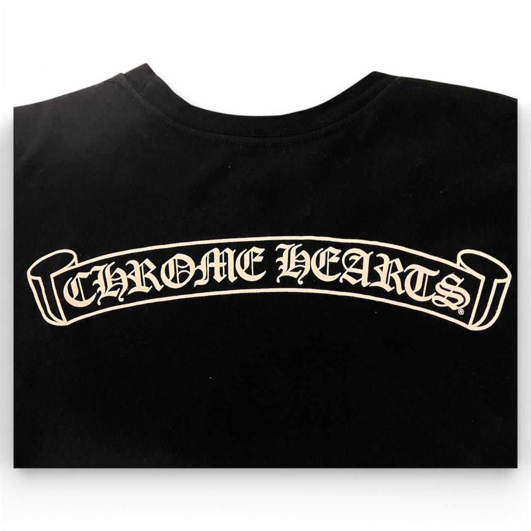 美品 クロムハーツ chrome hearts スクロールラベルロングTシャツ