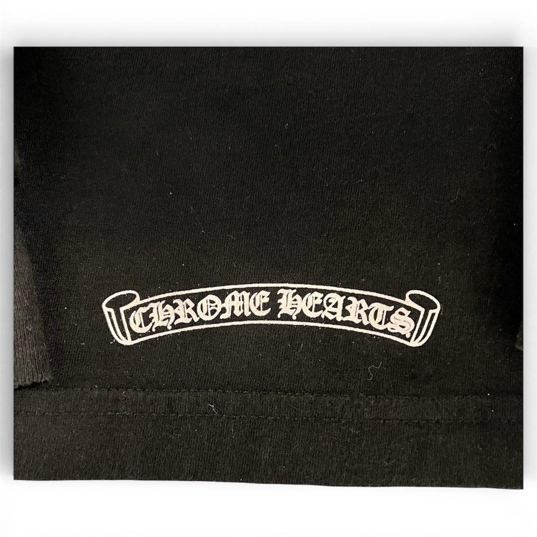 美品 クロムハーツ chrome hearts スクロールラベルロングTシャツ