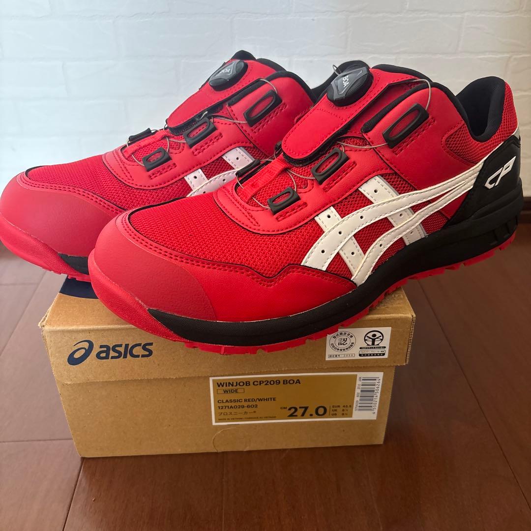 ASICS WINJOB CP209 BDA 27.0cm レッド